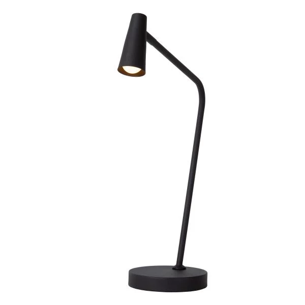 Lucide STIRLING - Lampe de table Rechargeable - Batterie/Piles - LED Dim. - 1x3W 2700K - 3 StepDim - Noir - DETAIL 4